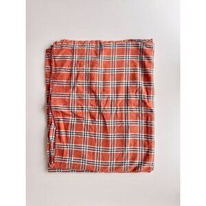 Unbranded Rusty Orange Houndstooth Check 100% Cotton 75" x 46" Tablecloth